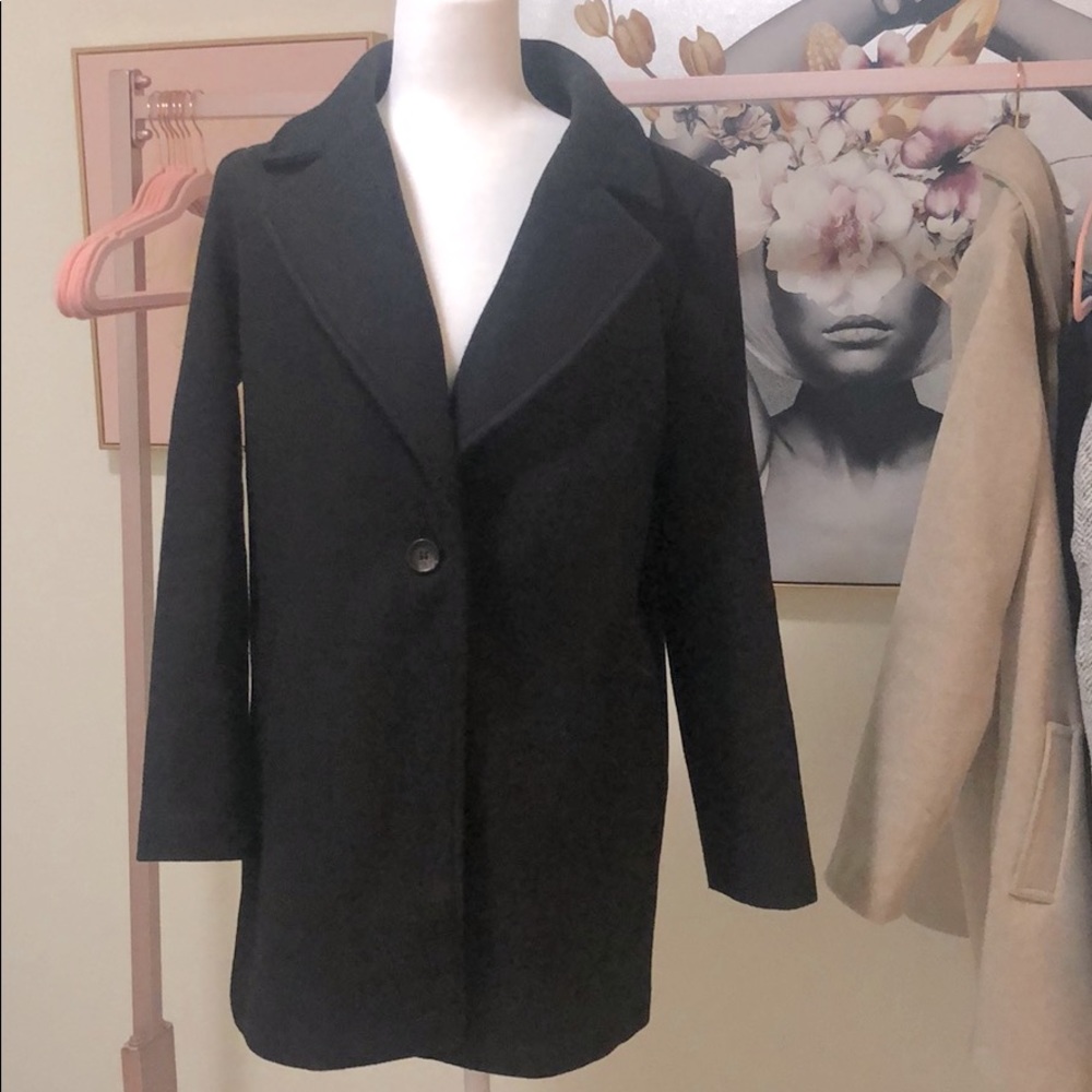 Black Peacoat NWT